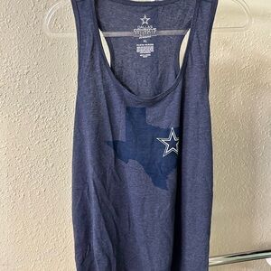 Dallas Cowboys Women's Navy Blue Racerback Tank Top
